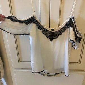 Thistle and Spire off the shoulder lace top. Small